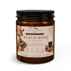 Beach Rose Candle Set with Matches & Wick Trimmer