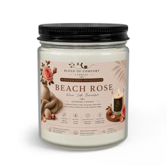 Beach Rose Candle Set with Matches & Wick Trimmer