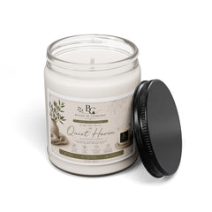 Quiet Haven Scented Soy Candle — 9oz Relaxing Aromatherapy Candle (Lavender + Eucalyptus)