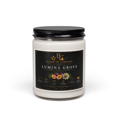 9oz Lumina Grove Scented Soy Candle — Floral Citrus Aromatherapy Jar