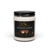 Orchard Ember Scented Soy Candle — 9oz Autumn Apple & Warm Ember Fragrance