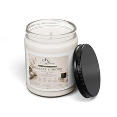 Sea Salt & Orchid Soy Candle — 9oz Scented Jar for Relaxation, Spa & Home Fragrance