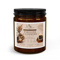 Fireside Cashmere Candle Set — Scented Soy Jar with Matches & Wick Trimmer