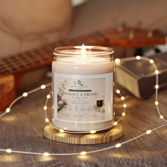 Sea Salt & Orchid Soy Candle — 9oz Scented Jar for Relaxation, Spa & Home Fragrance