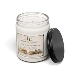 Pure Harmony Scented Soy Candle 9oz — Calm Citrus + Cedar Aromatherapy Jar