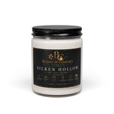 Silken Hollow Soy Candle — 9oz Scented Jar, Luxury Cozy Home Fragrance