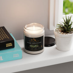 Sage Solitude Soy Candle — 9oz Scented Aromatherapy Candle