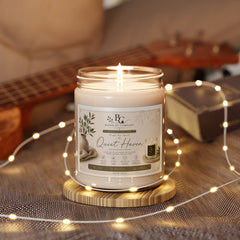Quiet Haven Scented Soy Candle — 9oz Relaxing Aromatherapy Candle (Lavender + Eucalyptus)