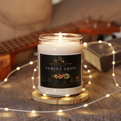 9oz Lumina Grove Scented Soy Candle — Floral Citrus Aromatherapy Jar