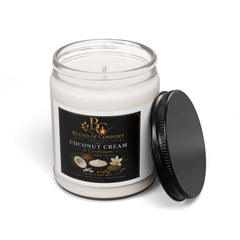 Coconut Cream Scented Soy Candle — 9oz Jar (Blend of Comfort)