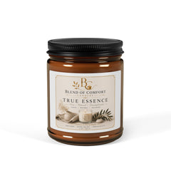 Soy Candle — Amber Jar Scented Candle (True Essence)