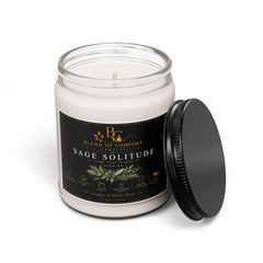 Sage Solitude Soy Candle — 9oz Scented Aromatherapy Candle