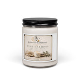 Pure Harmony Scented Soy Candle 9oz — Calm Citrus + Cedar Aromatherapy Jar