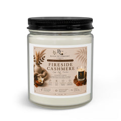 Fireside Cashmere Candle Set — Scented Soy Jar with Matches & Wick Trimmer