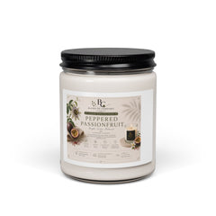 Peppered Passionfruit Scented Soy Candle — 9 oz Aromatherapy Jar