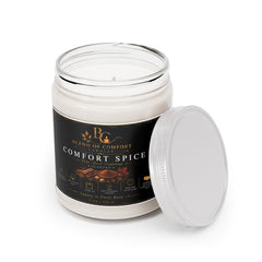 Comfort Spice Soy Candle — 9oz Scented Jar with White Lid