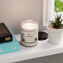 Quiet Haven Scented Soy Candle — 9oz Relaxing Aromatherapy Candle (Lavender + Eucalyptus)