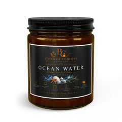 Ocean Water Candle Set — Scented Jar Candle with Matches & Wick Trimmer