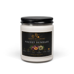 Velvet Sundaze 9oz Scented Soy Candle — Luxury Floral & Amber Home Fragrance