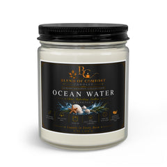 Ocean Water Candle Set — Scented Jar Candle with Matches & Wick Trimmer